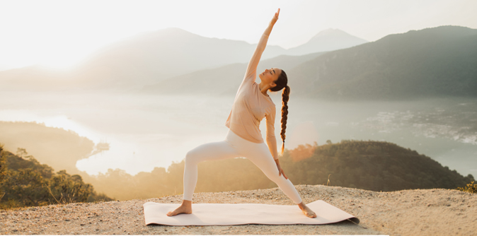 Photo: woman doing yoga